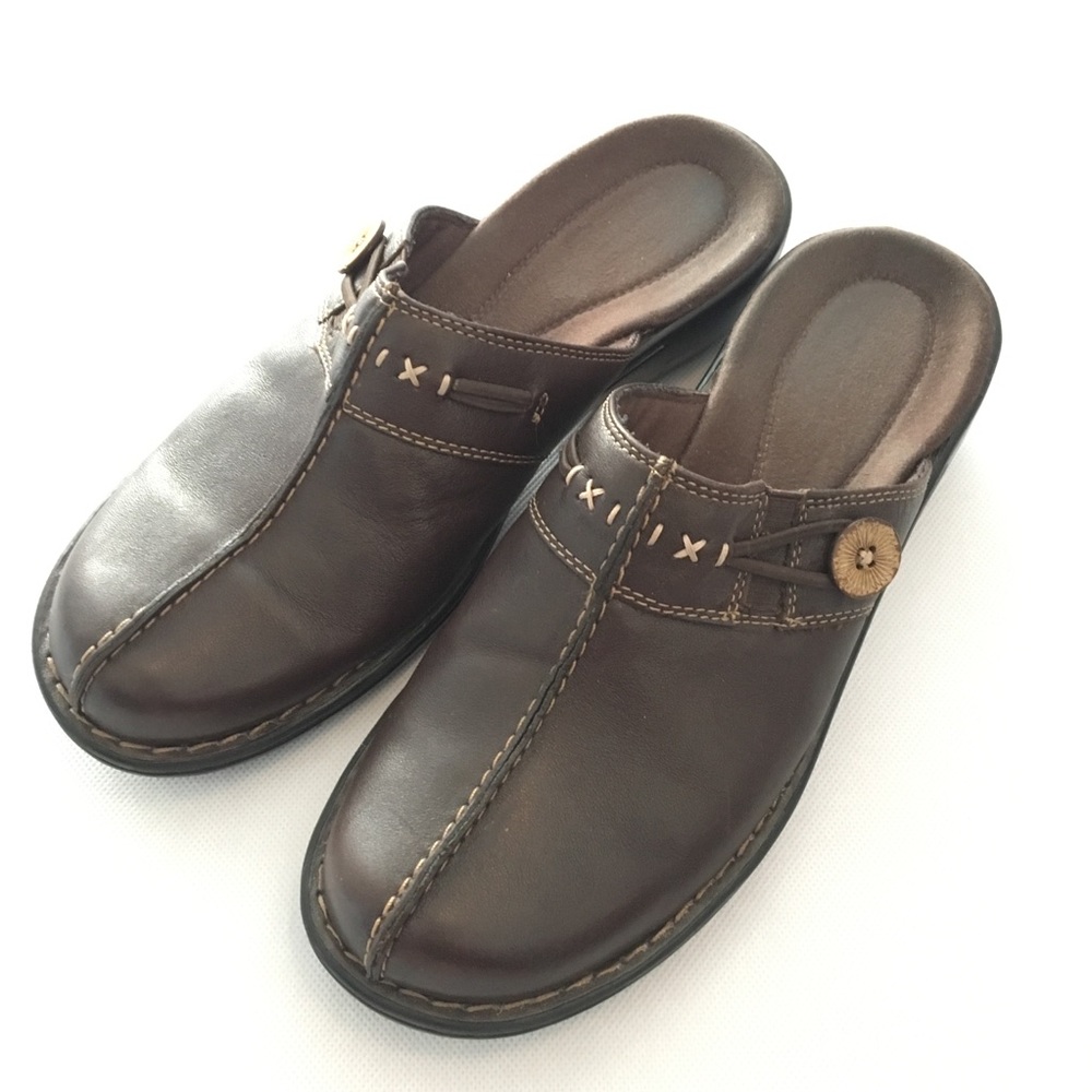 Clarks | Espresso Brown Mules